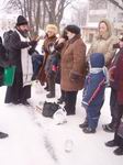 В праздничный день Богоявления в микрорайоне Красная Гора Бердичева духовенство благочиния совершило освящение воды.