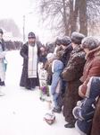 В праздничный день Богоявления в микрорайоне Красная Гора Бердичева духовенство благочиния совершило освящение воды. 