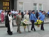 У Житомирі вшанували працівників органів внутрішніх справ та рятувальників, які загинули при виконані службових обов'язків.